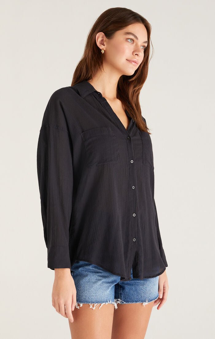Lalo Gauze Button Up Top