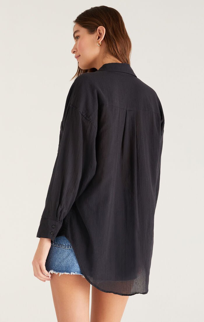 Lalo Gauze Button Up Top