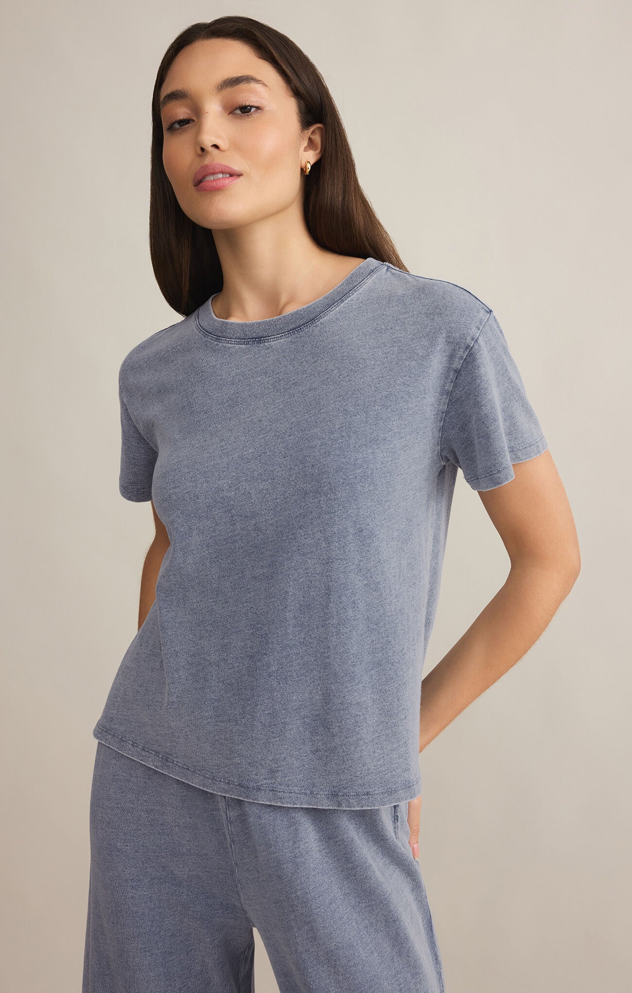 GO TO JERSEY DENIM TEE