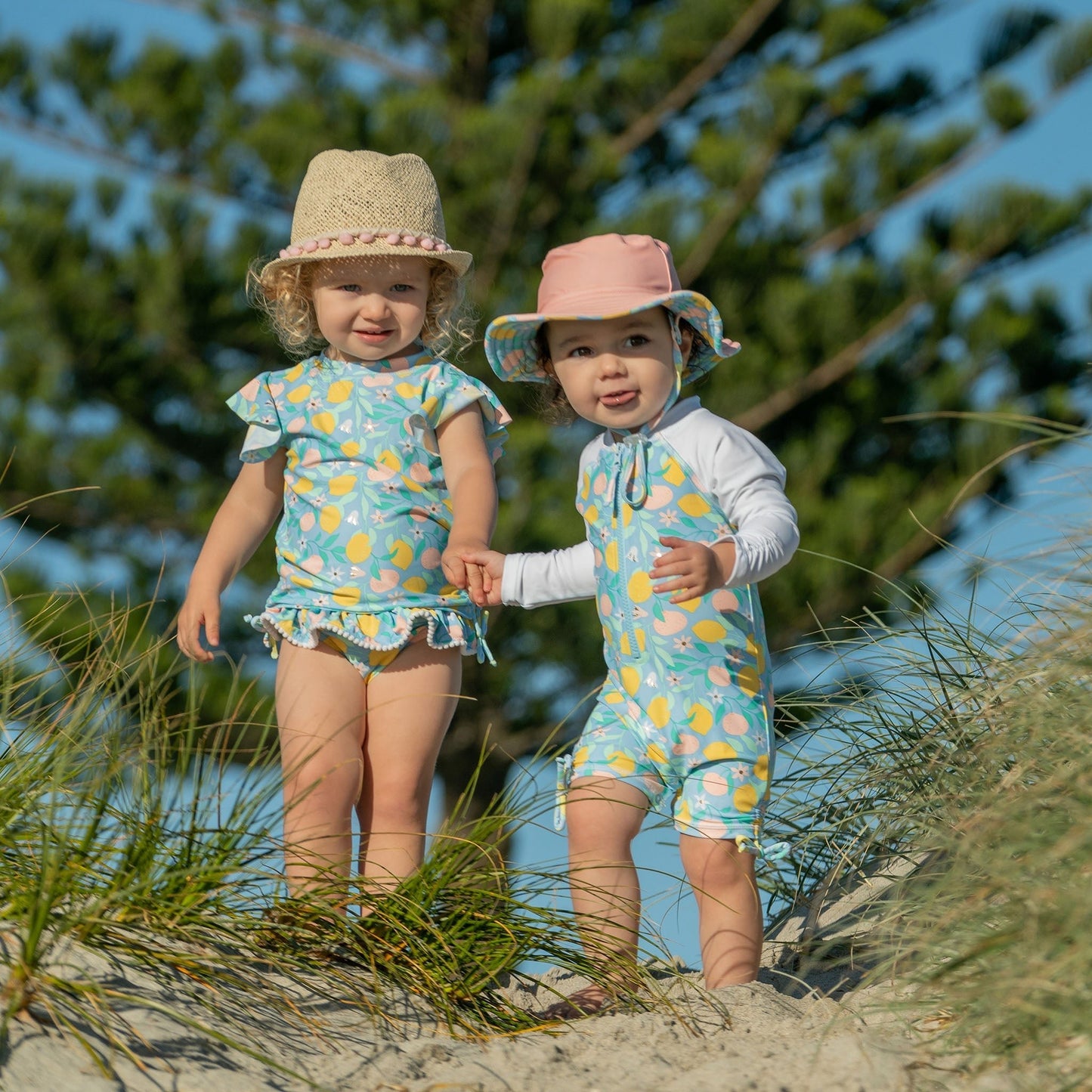 Lemon Drops SS Ruffle Set - Mack & Harvie