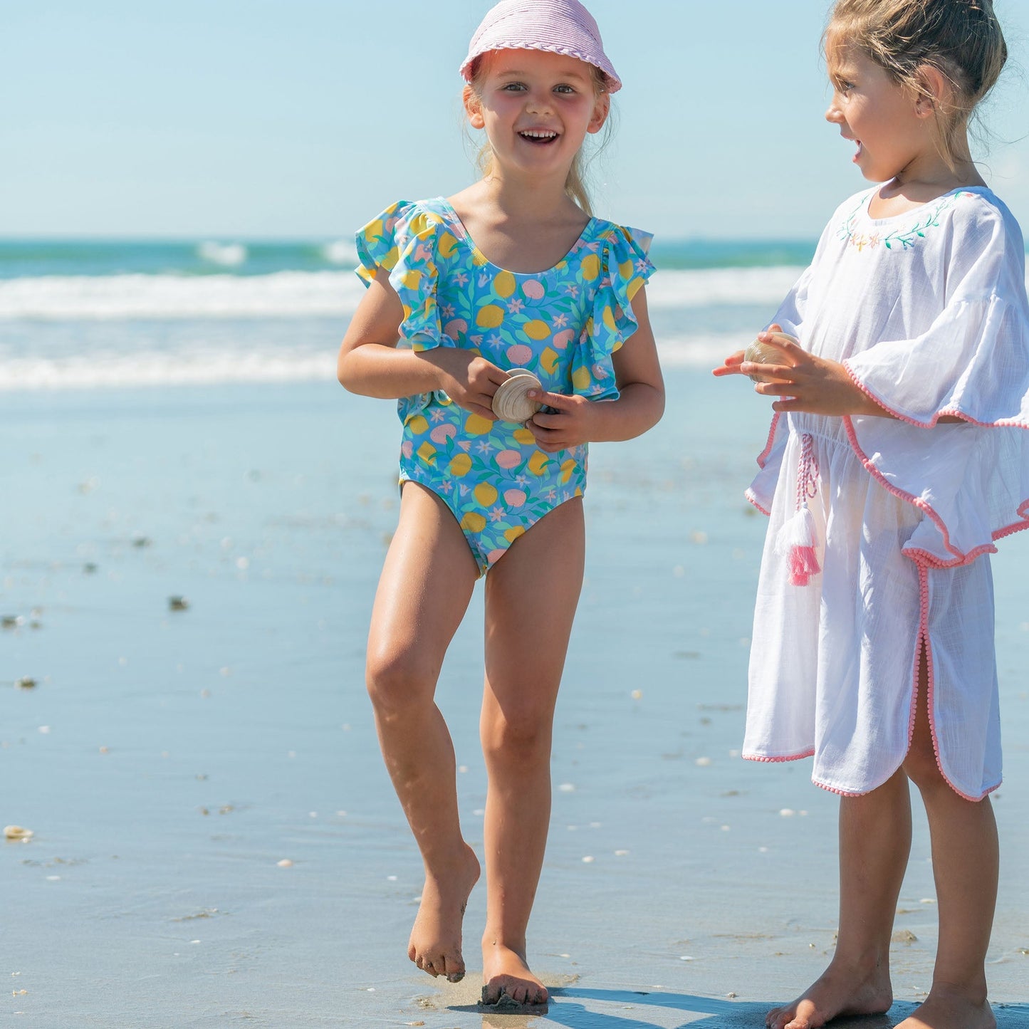 Lemon Drops Wide Frill Swimsuit - Mack & Harvie