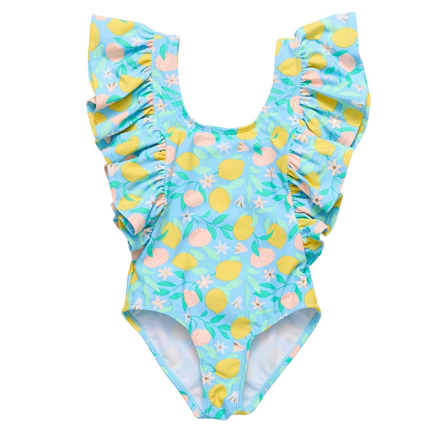 Lemon Drops Wide Frill Swimsuit - Mack & Harvie