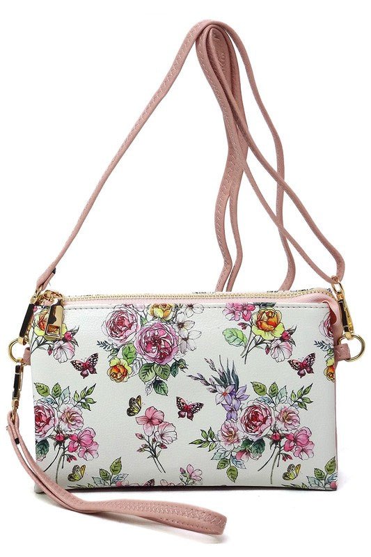 Leopard Cow Flower Crossbody Bag Clutch Wristlet - Mack & Harvie