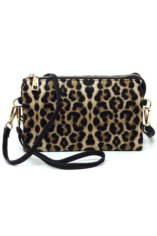 Leopard Cow Flower Crossbody Bag Clutch Wristlet - Mack & Harvie