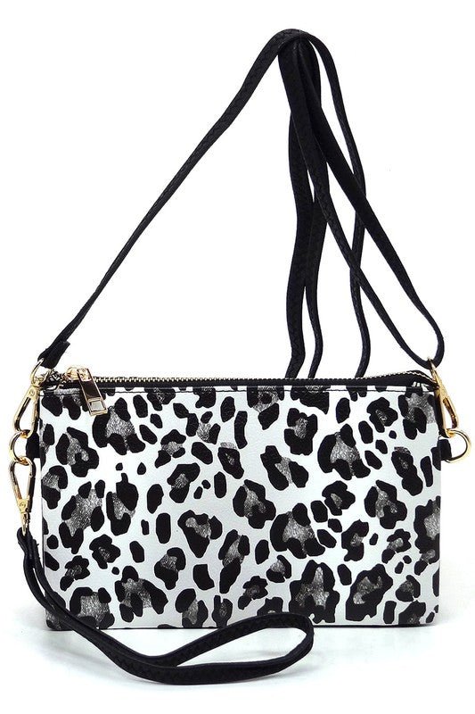 Leopard Cow Flower Crossbody Bag Clutch Wristlet - Mack & Harvie