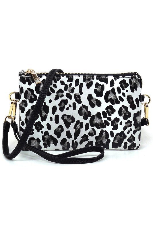 Leopard Cow Flower Crossbody Bag Clutch Wristlet - Mack & Harvie