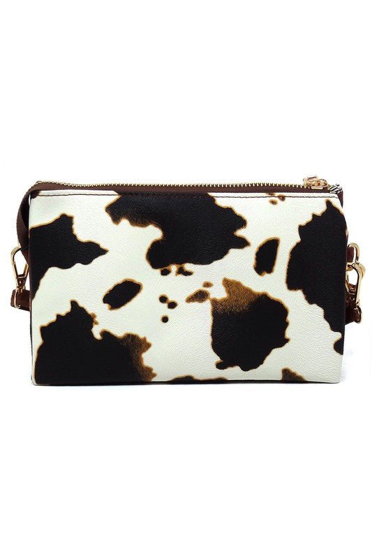 Leopard Cow Flower Crossbody Bag Clutch Wristlet - Mack & Harvie