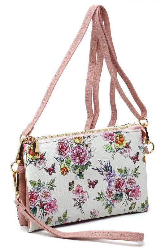 Leopard Cow Flower Crossbody Bag Clutch Wristlet - Mack & Harvie