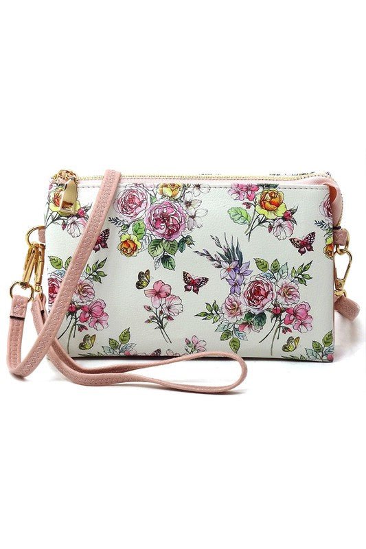 Leopard Cow Flower Crossbody Bag Clutch Wristlet - Mack & Harvie