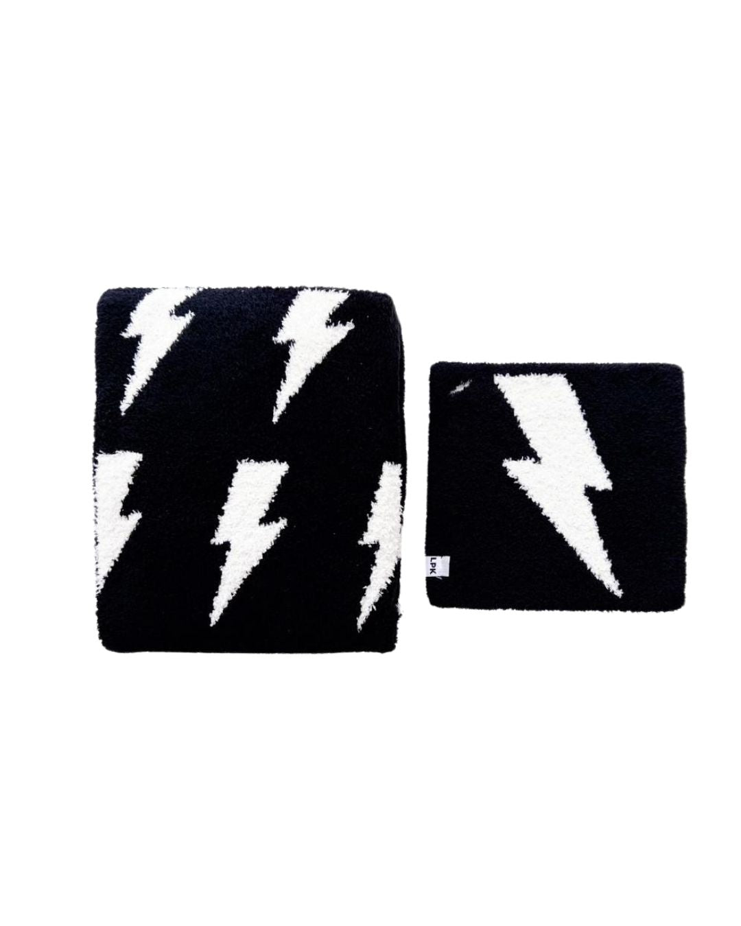 Lightning Bolt Plush Lovey | Black - Mack & Harvie