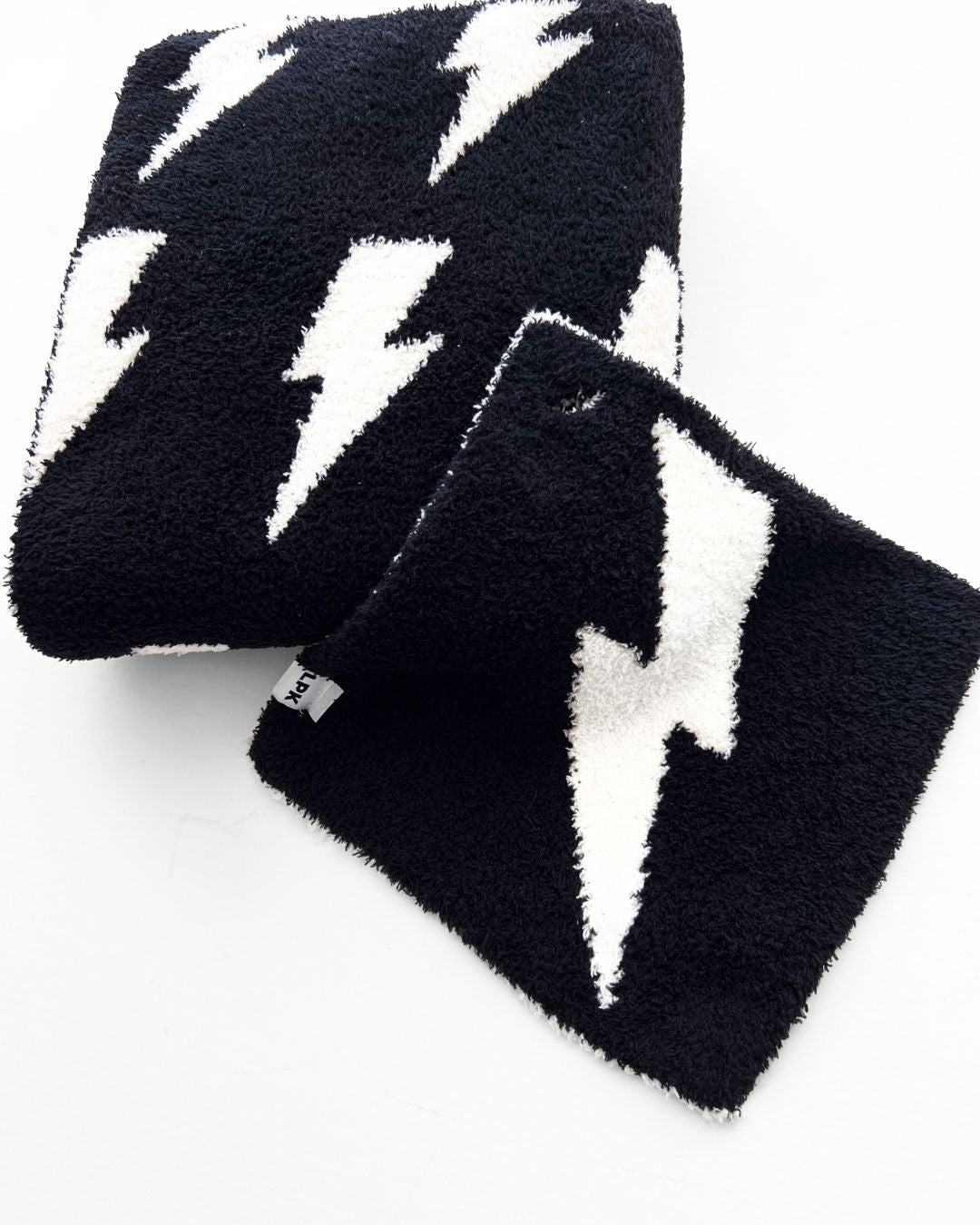 Lightning Bolt Plush Lovey | Black - Mack & Harvie