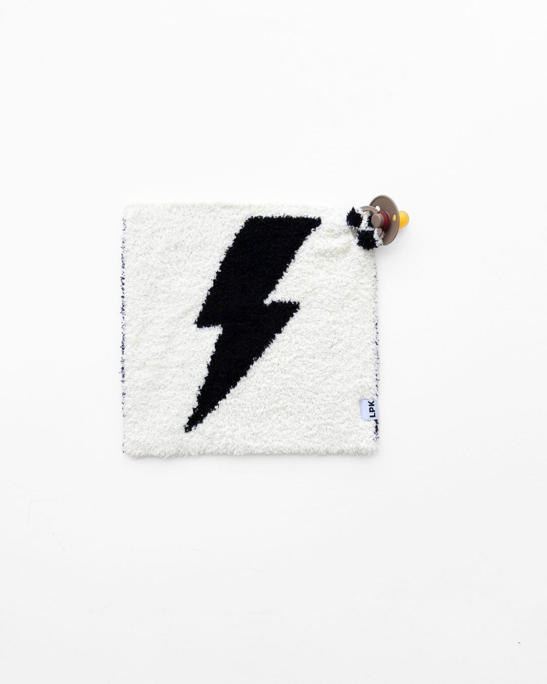 Lightning Bolt Plush Lovey | Black - Mack & Harvie