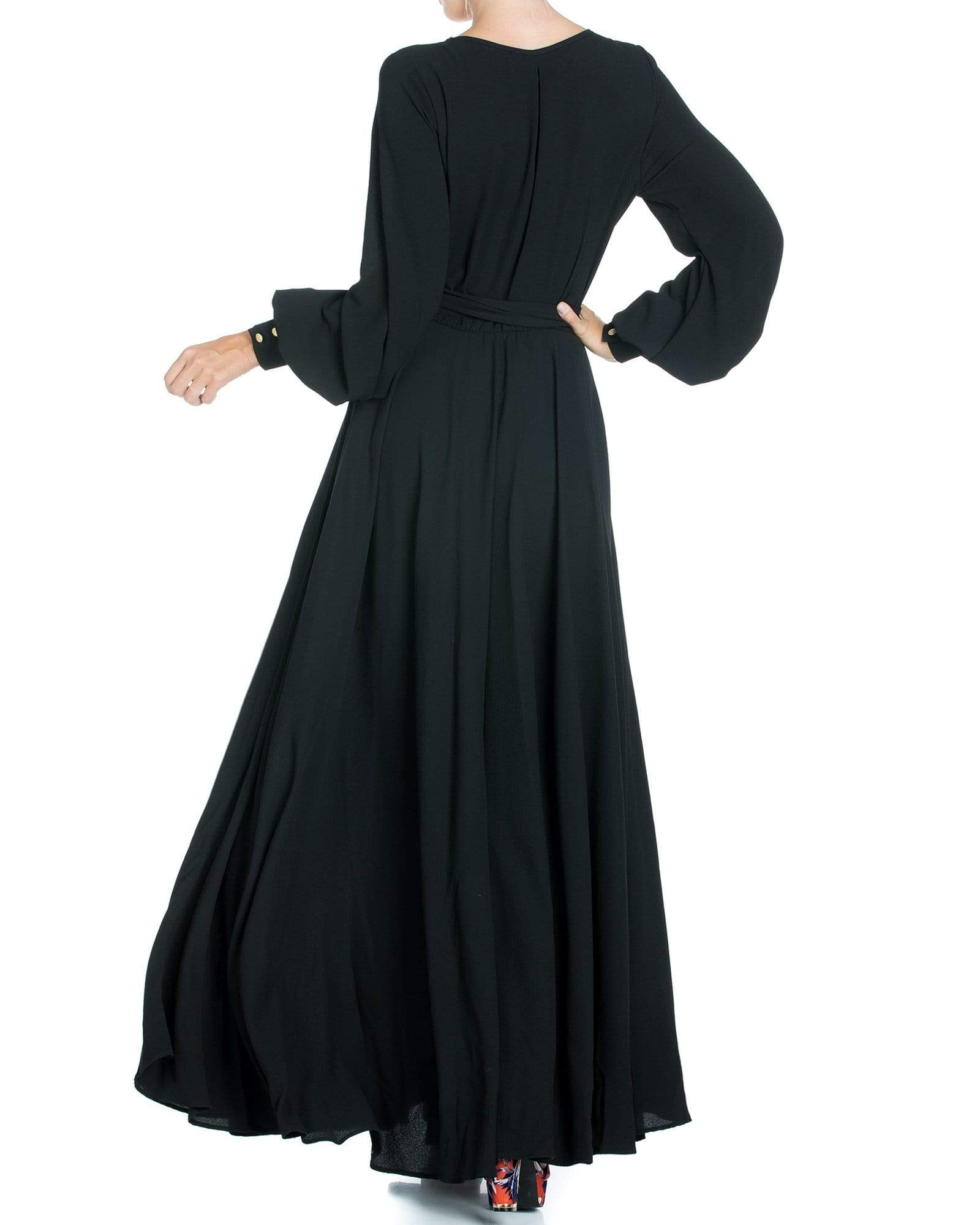 LilyPad Maxi Dress - Black - Mack & Harvie