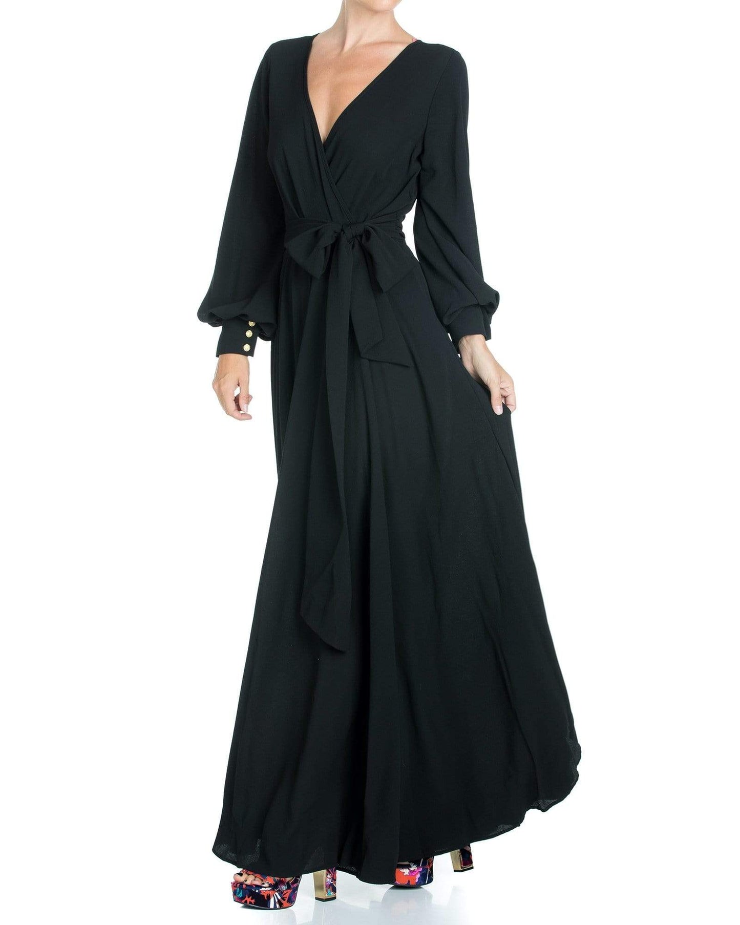 LilyPad Maxi Dress - Black - Mack & Harvie