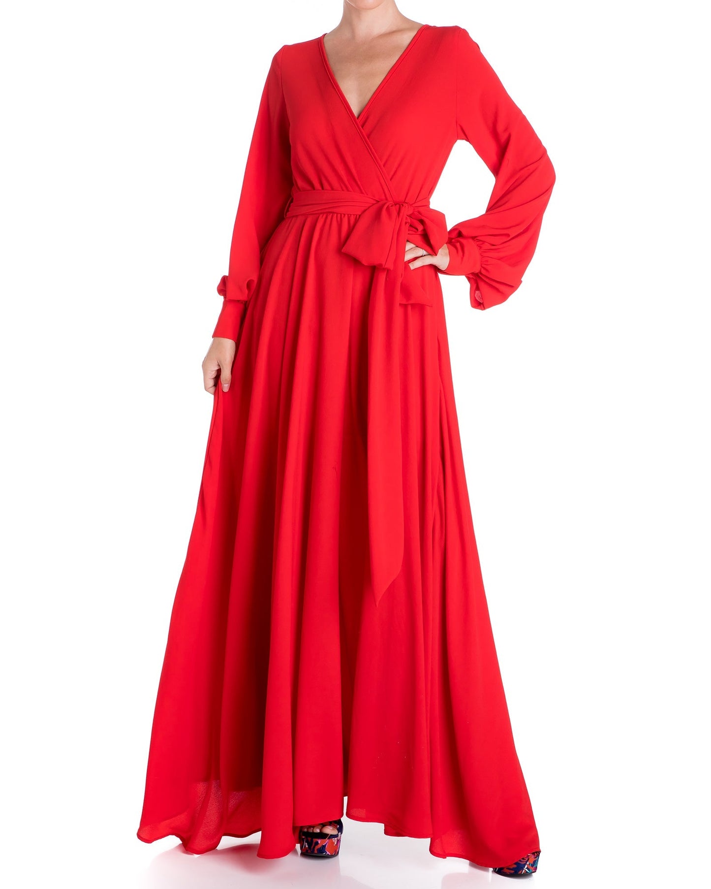 LilyPad Maxi Dress - Cherry - Mack & Harvie