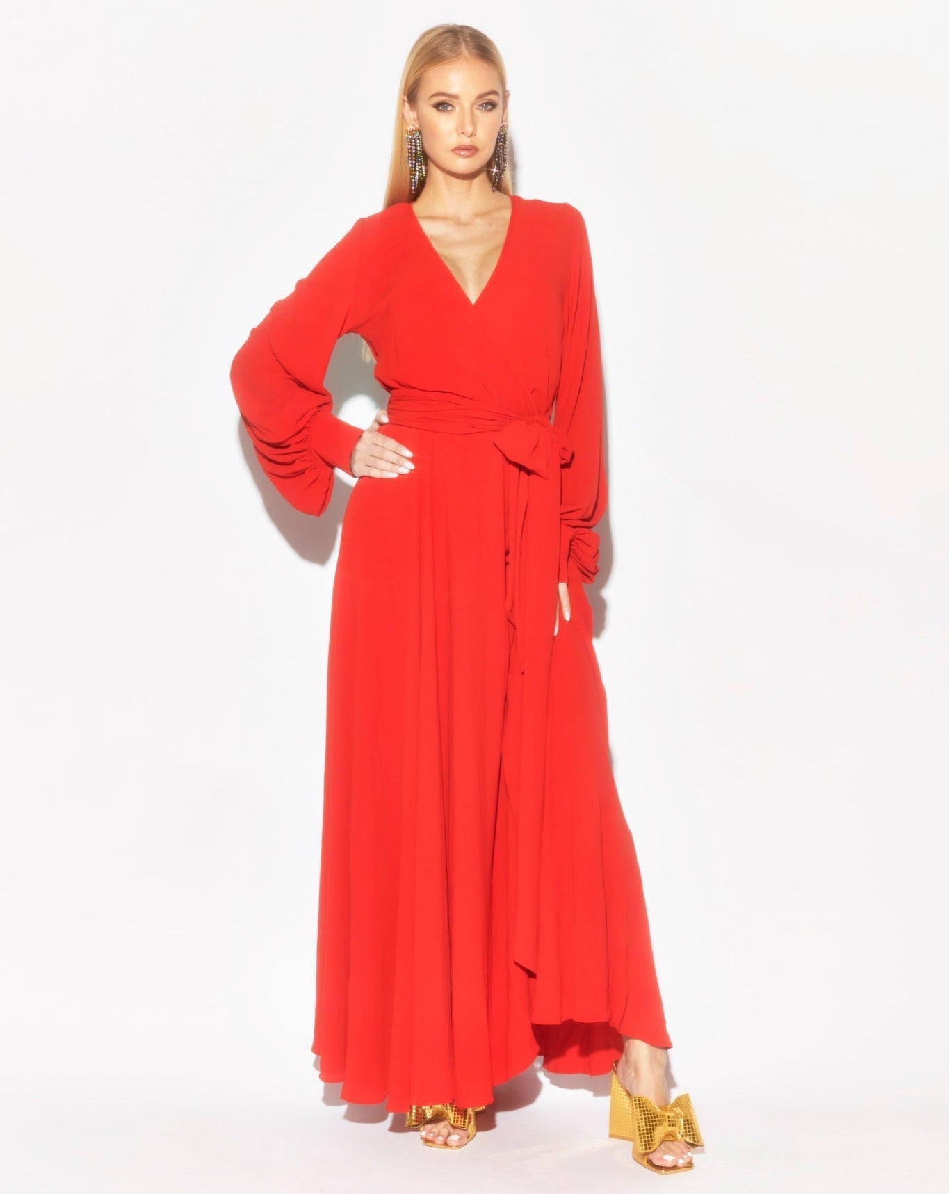 LilyPad Maxi Dress - Cherry - Mack & Harvie