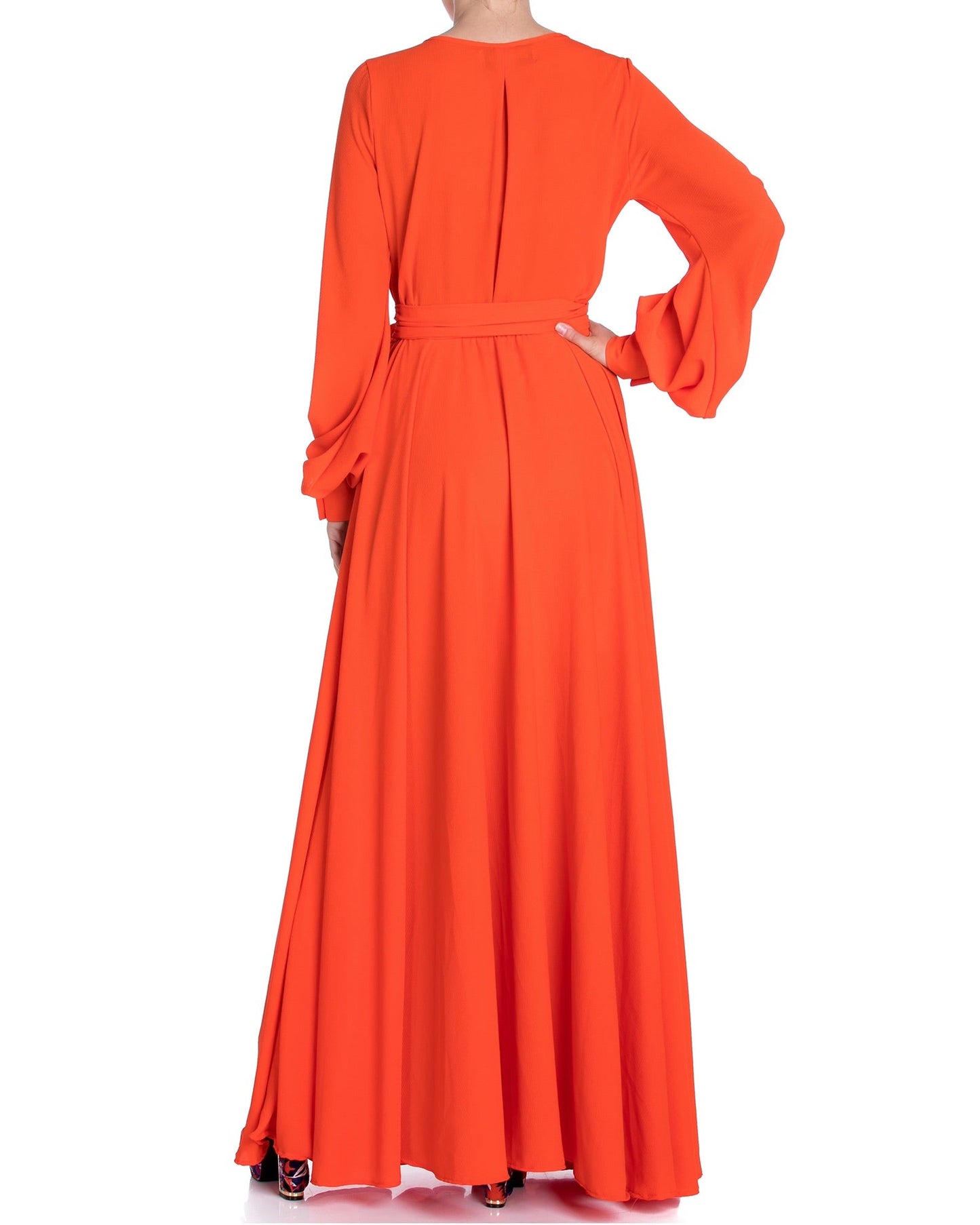 LilyPad Maxi Dress - Flame - Mack & Harvie