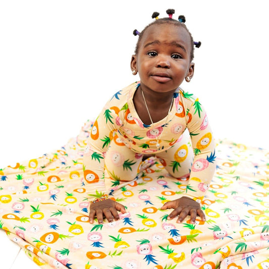 LONG SLEEVE 2 PIECE SETS - Kawaii Pineapple - Mack & Harvie