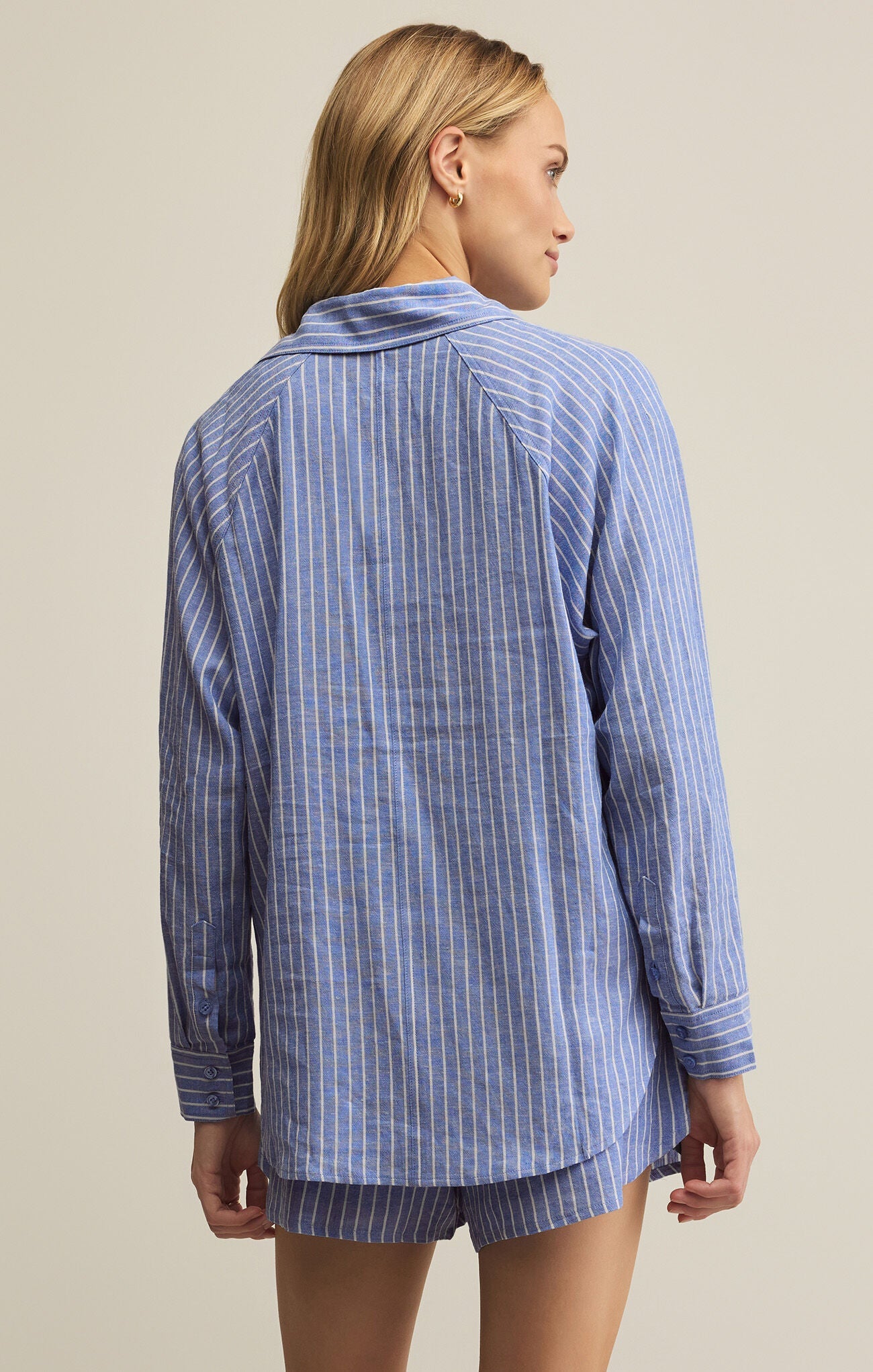 PERFECT LINEN STRIPE TOP