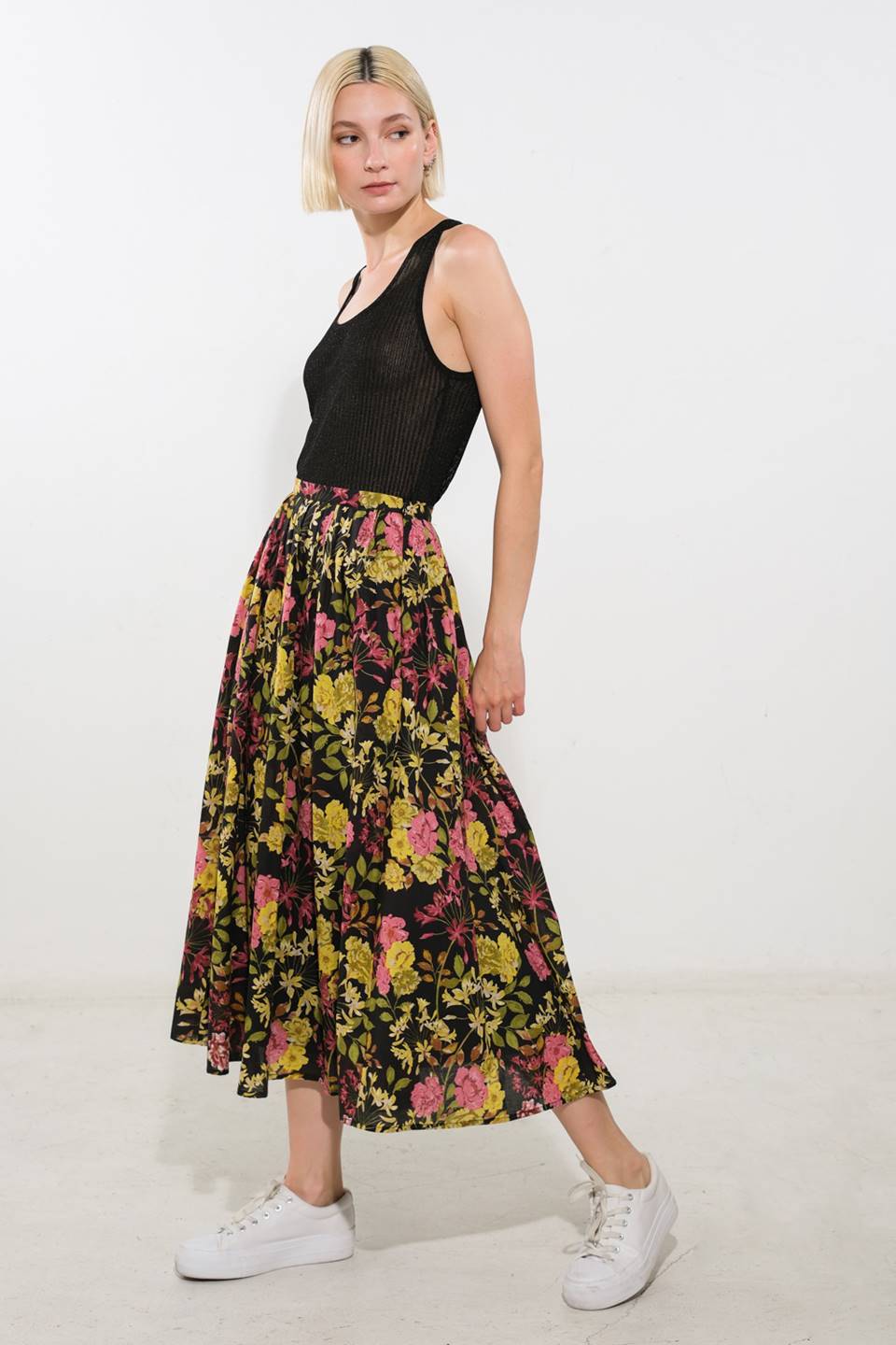 LOVE YOU MORE WOVEN MIDI SKIRT - Mack & Harvie
