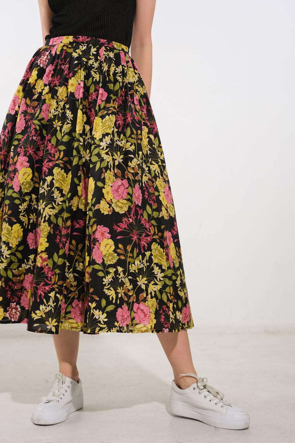 LOVE YOU MORE WOVEN MIDI SKIRT - Mack & Harvie