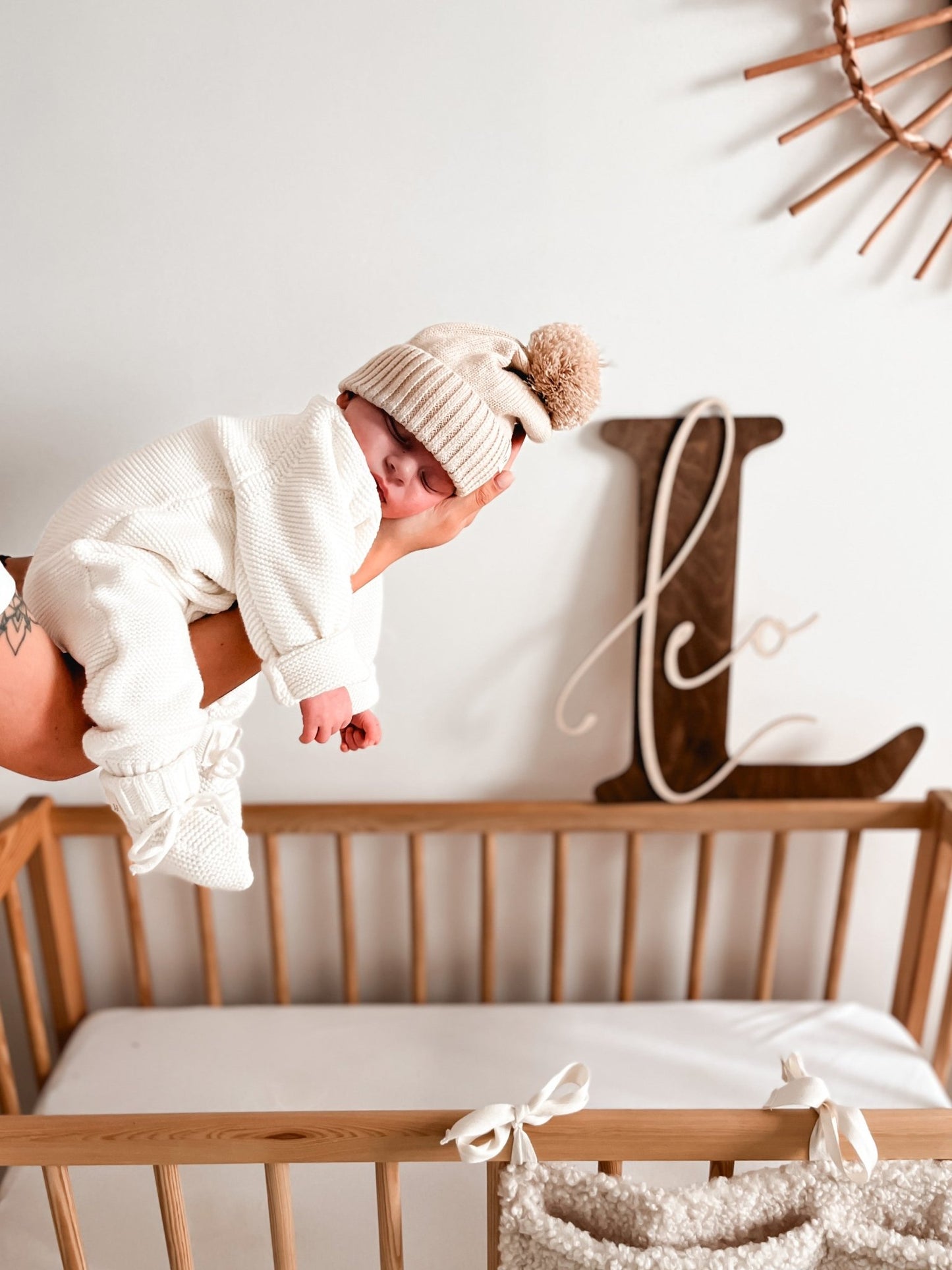 Luna + Luca Classic Purl Knit Jumpsuit - White - Mack & Harvie