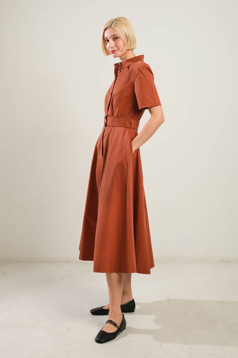LUXE LIVING WOVEN MIDI DRESS - Mack & Harvie