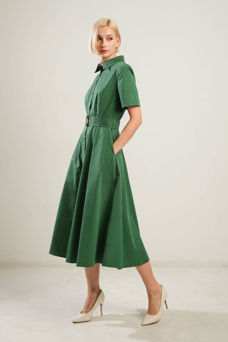 LUXE LIVING WOVEN MIDI DRESS - Mack & Harvie