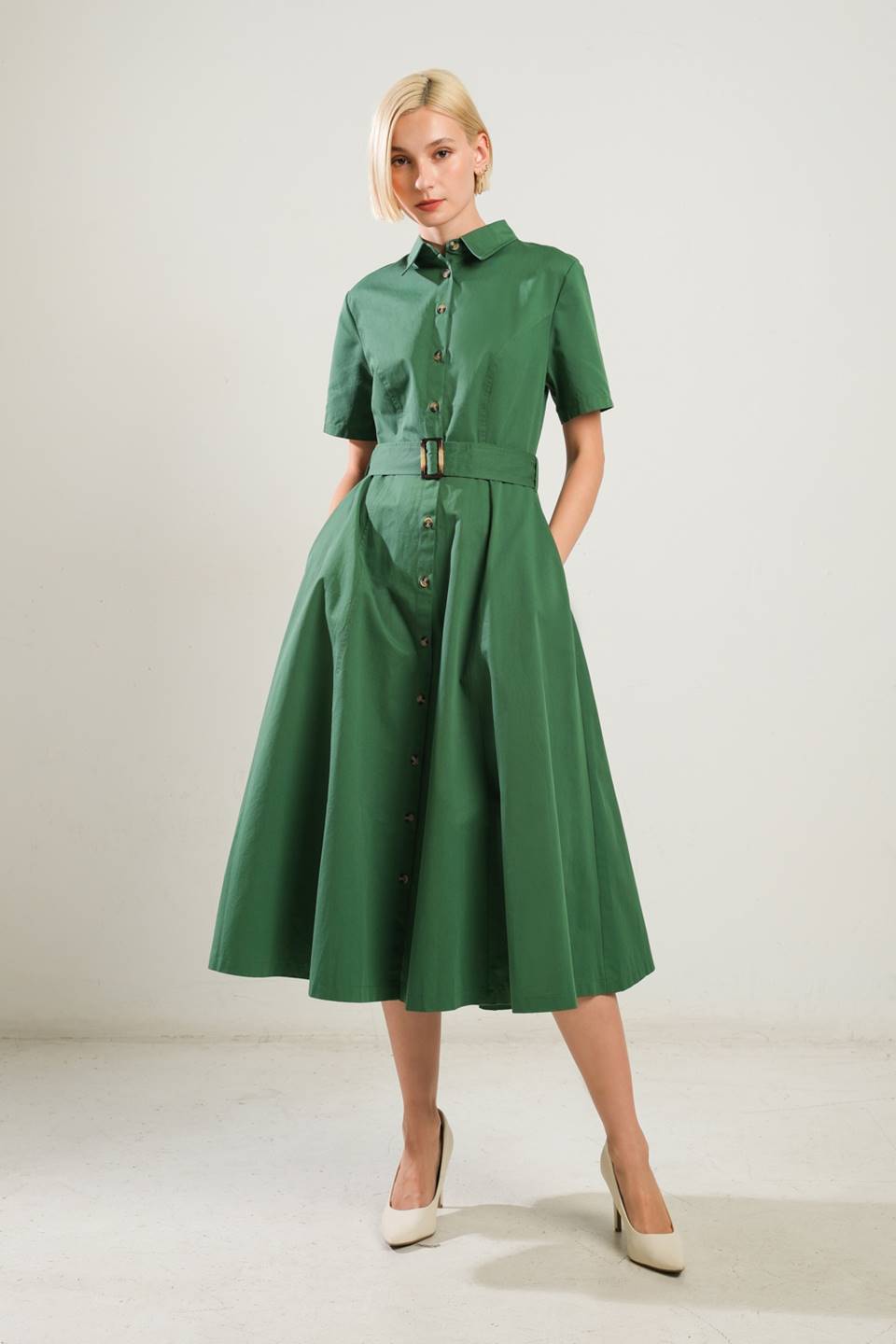 LUXE LIVING WOVEN MIDI DRESS - Mack & Harvie