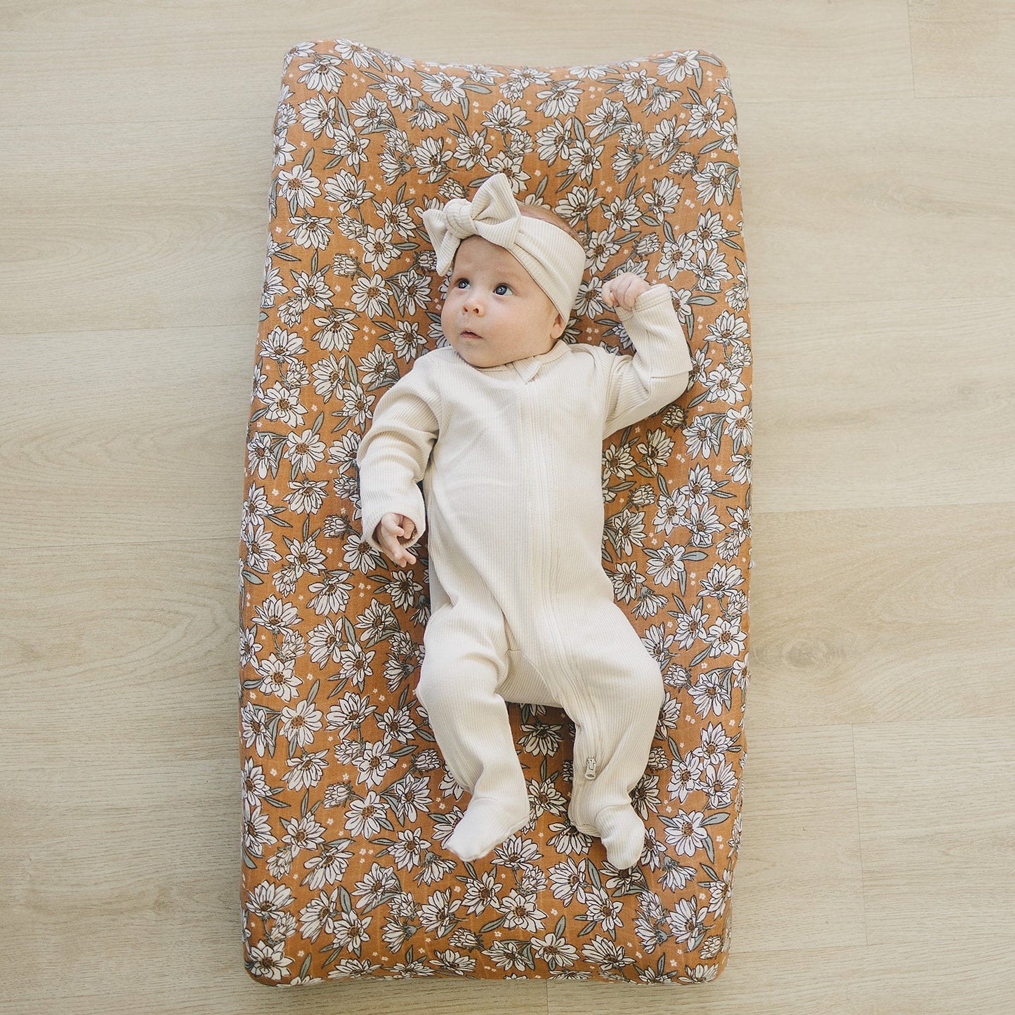 Magnolia Muslin Changing Pad Cover - Mack & Harvie