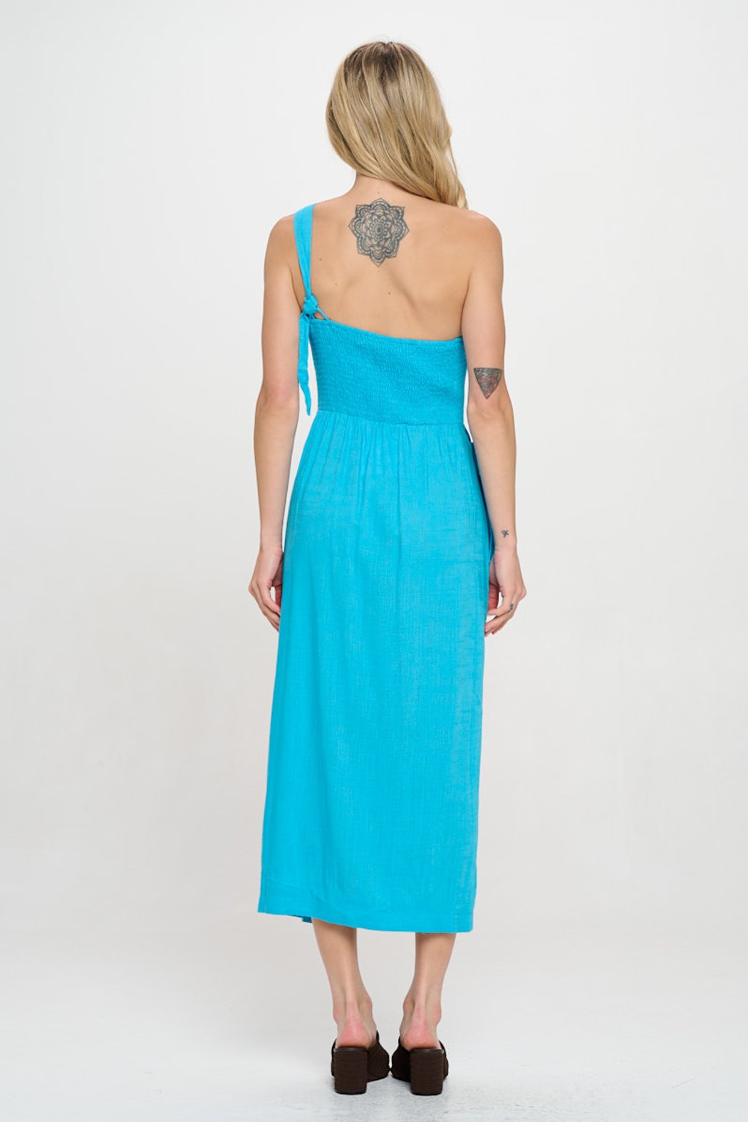 Aegean Sky Wrap Midi Dress