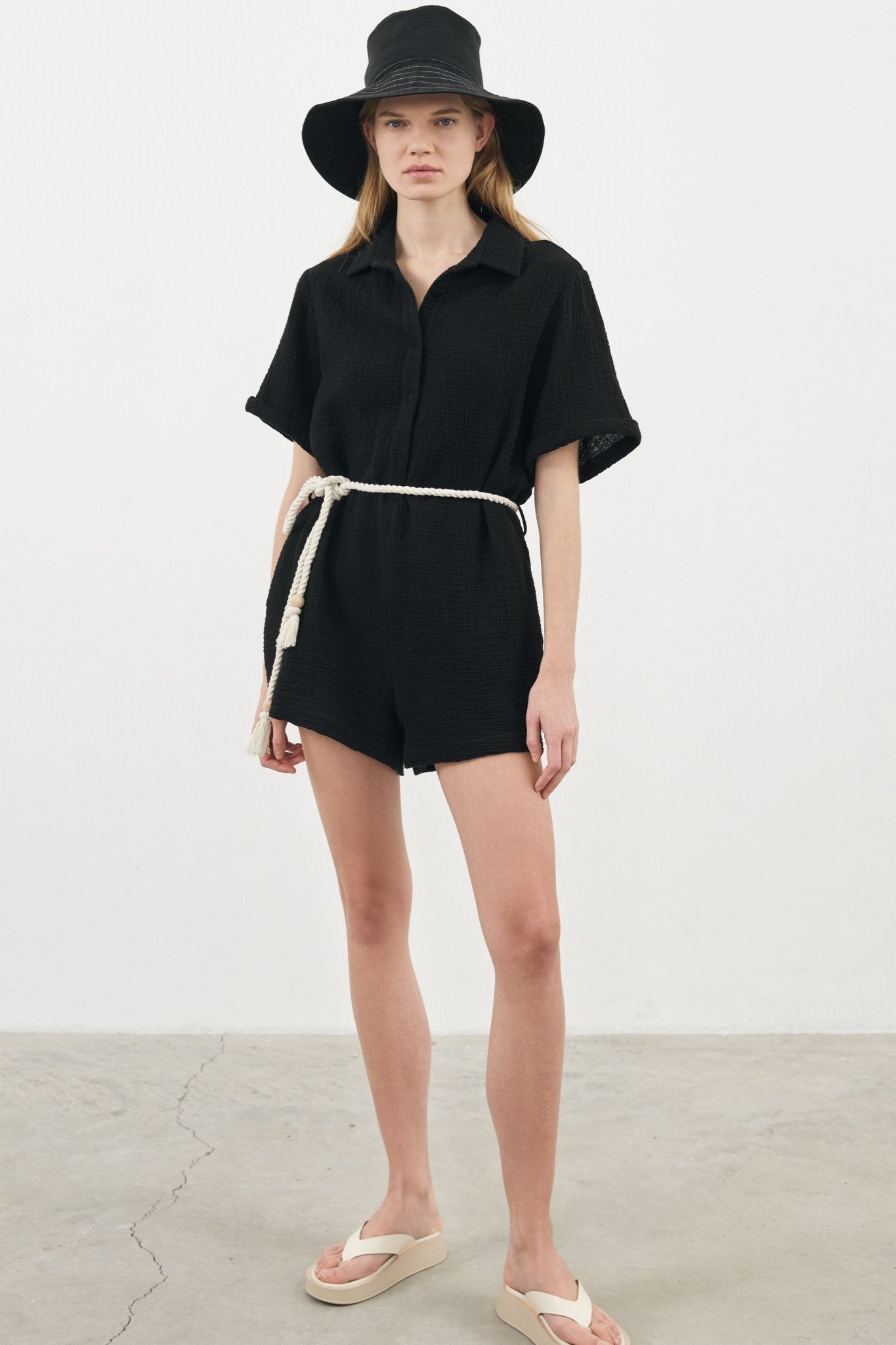 Mia Romper - Black - Mack & Harvie