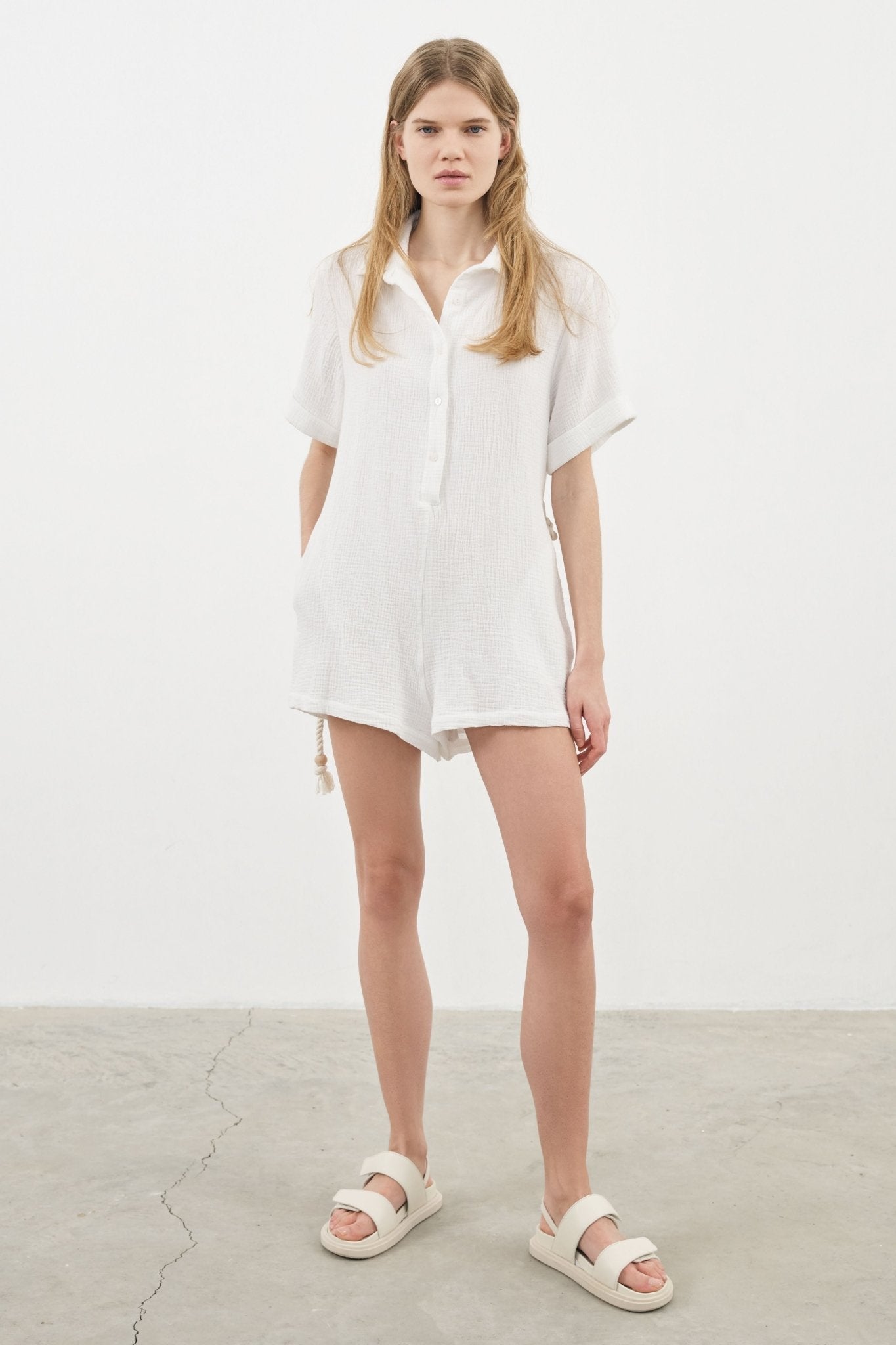 Mia Romper - White - Mack & Harvie
