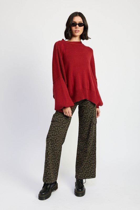 MID RISE WIDE LEG CARGO PANTS - Mack & Harvie