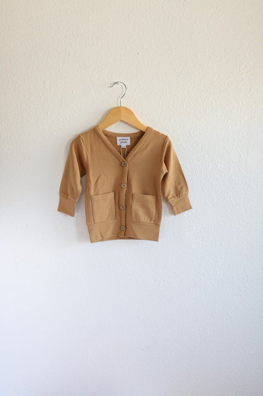Mini Grandpa Cardigan in Almond - Mack & Harvie