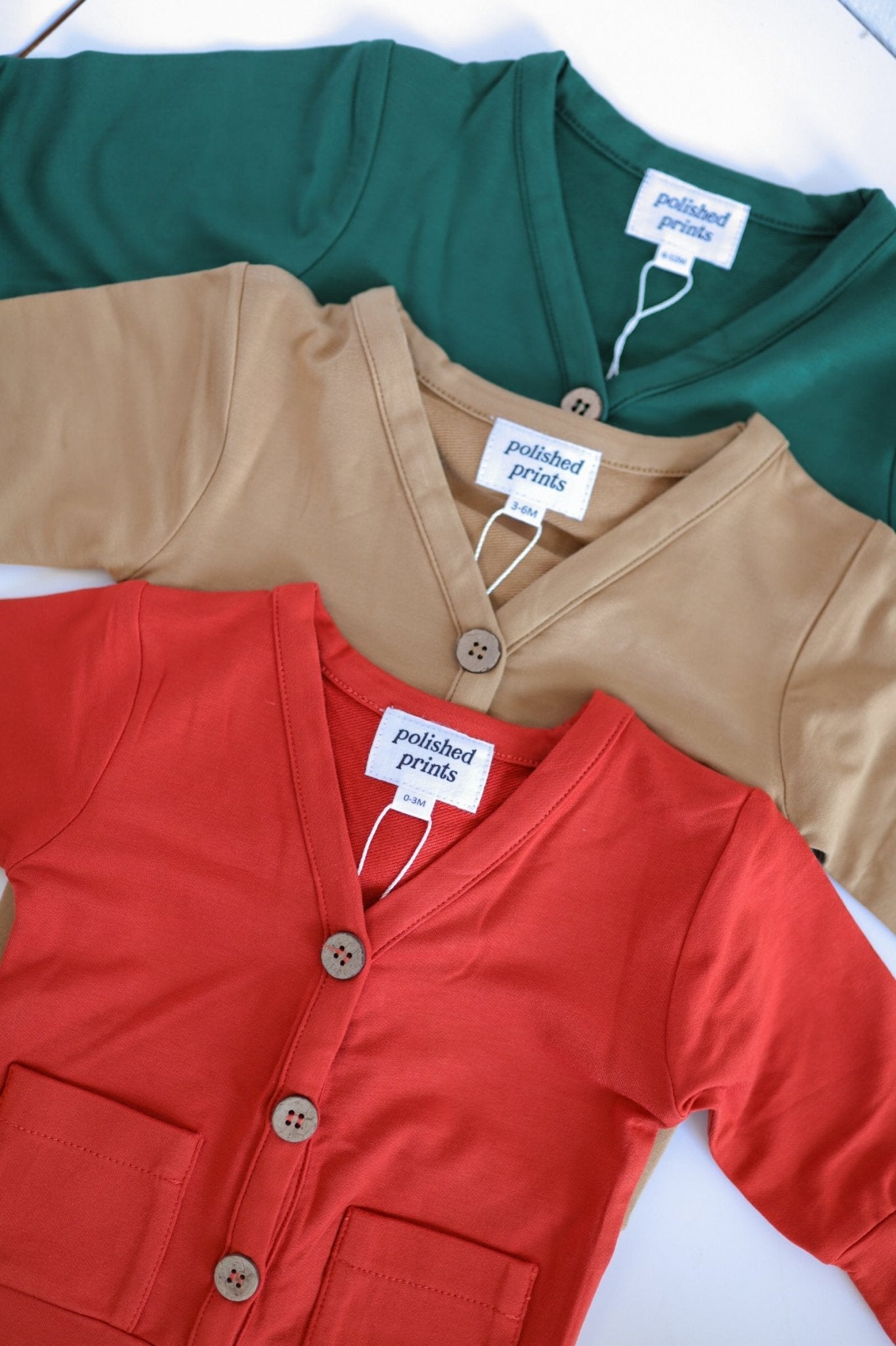 Mini Grandpa Cardigan in Fir - Mack & Harvie