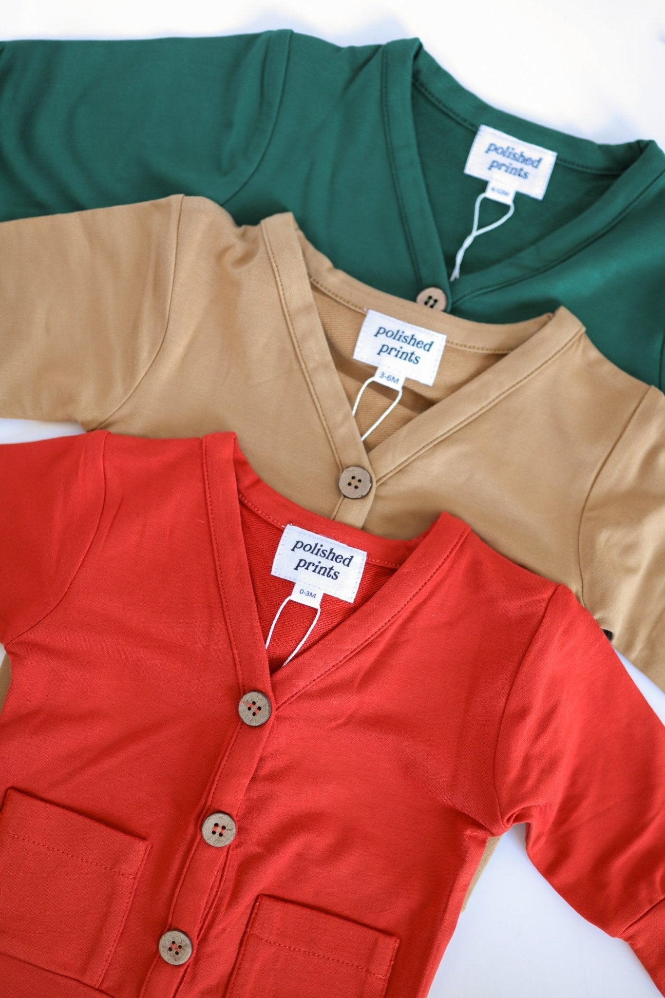 Mini Grandpa Cardigan in Red - Mack & Harvie