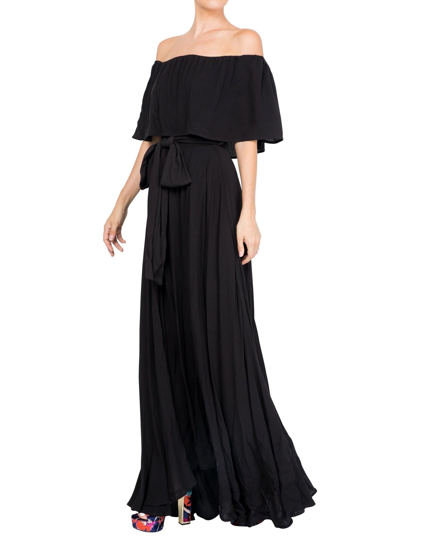 Morning Glory Maxi Dress - Black - Mack & Harvie