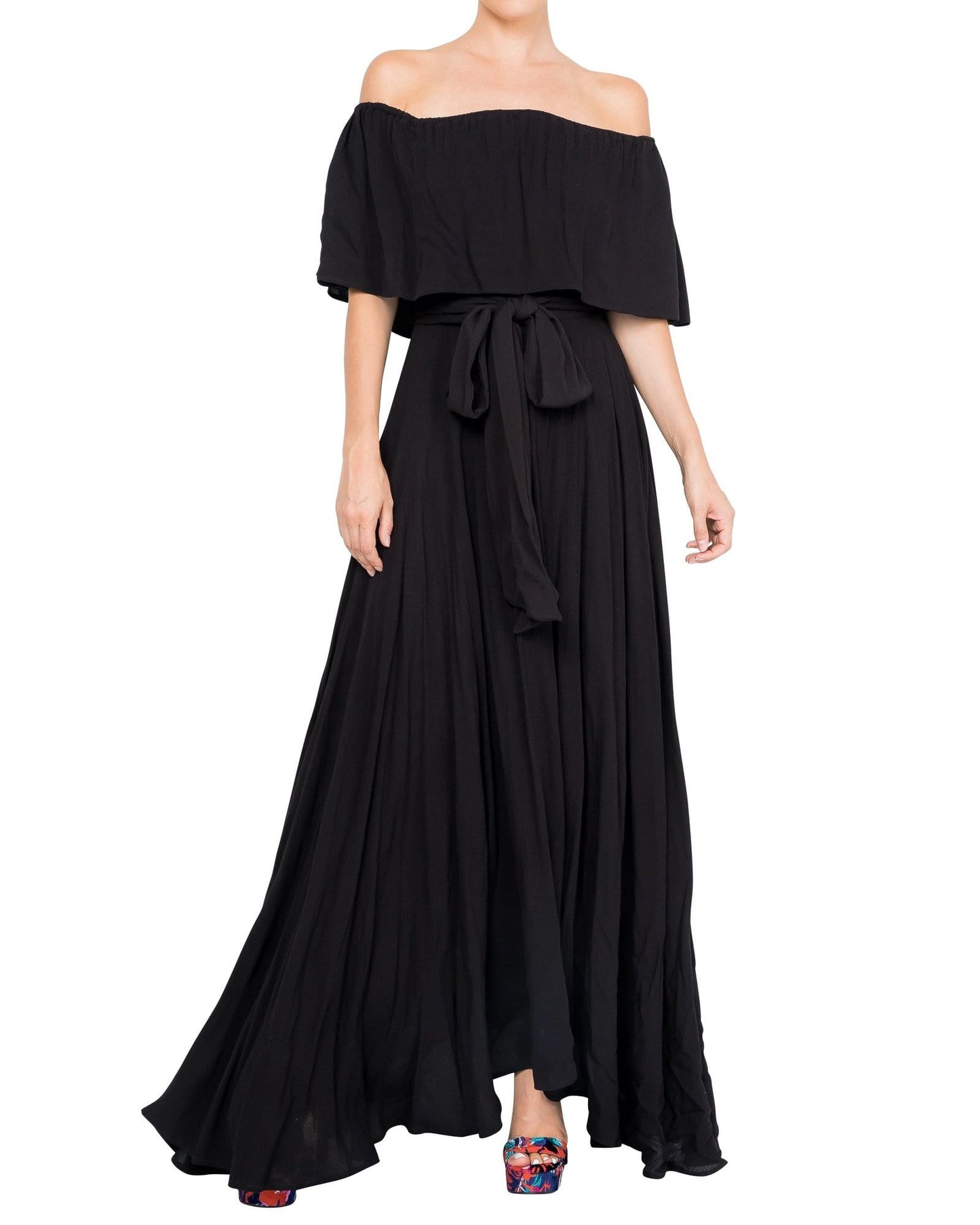 Morning Glory Maxi Dress - Black - Mack & Harvie