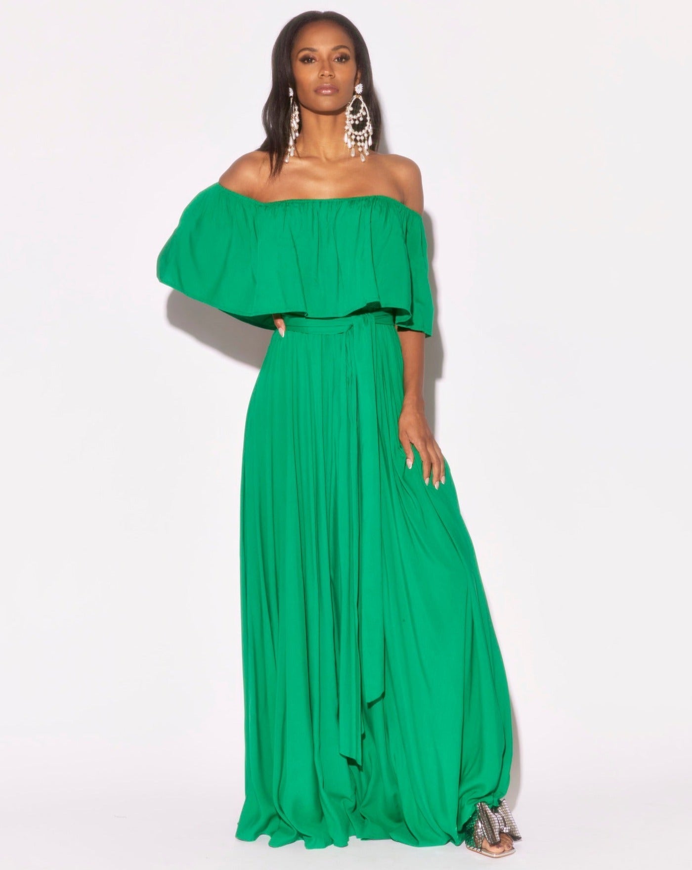 Morning Glory Maxi Dress - Emerald - Mack & Harvie