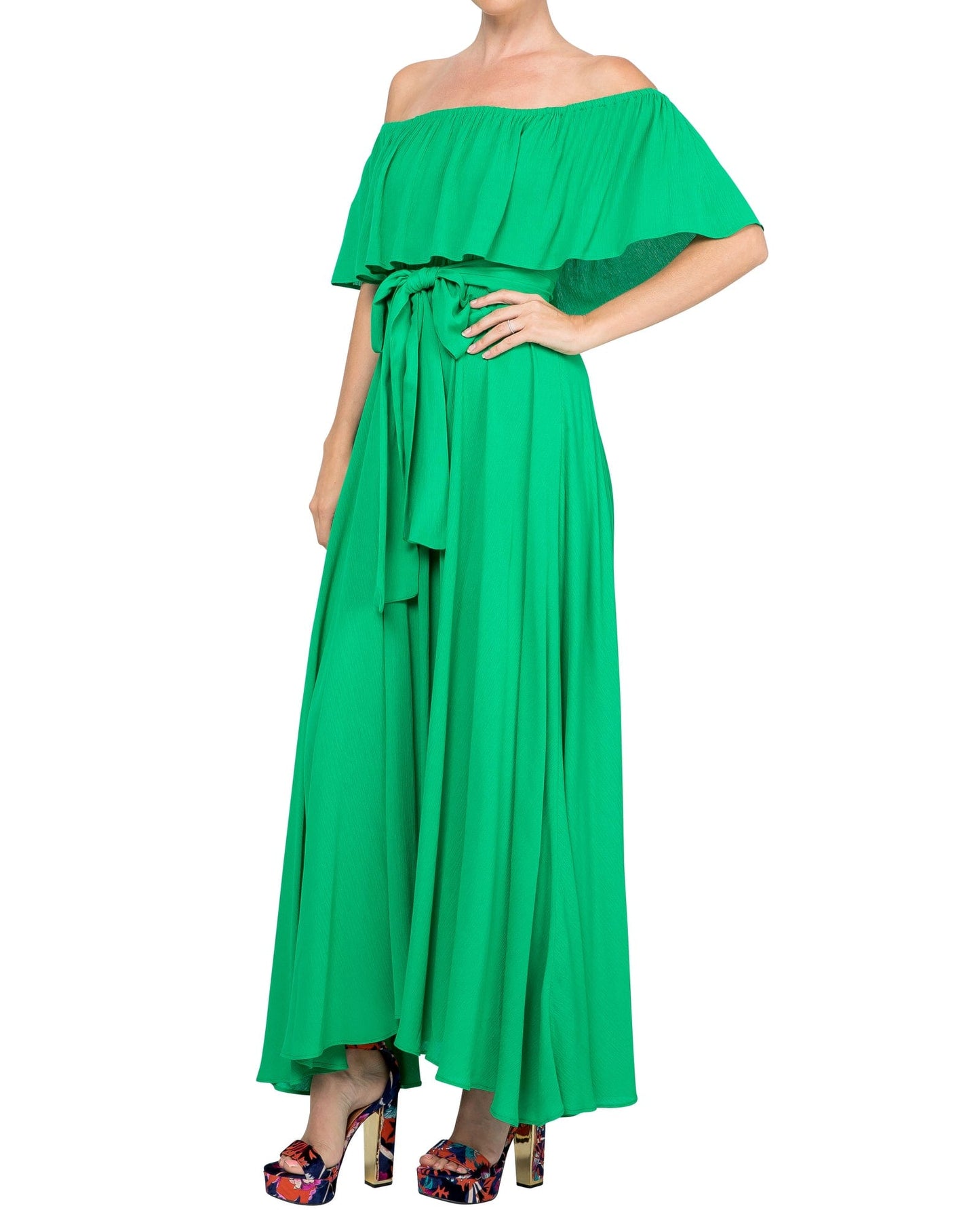 Morning Glory Maxi Dress - Emerald - Mack & Harvie
