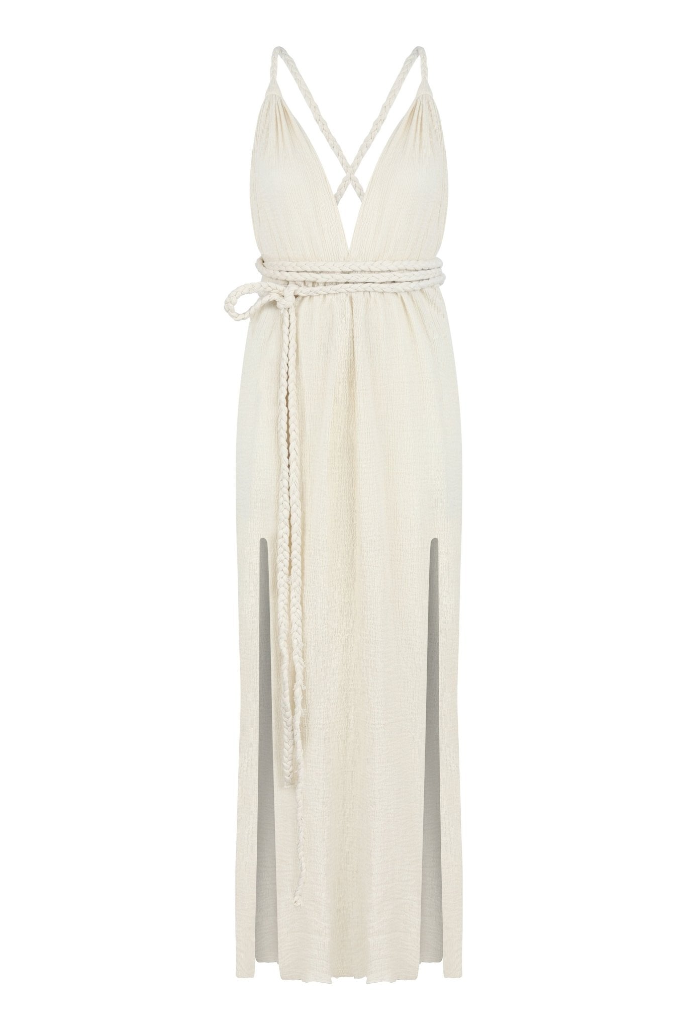 Muse Braided Straps Dress - Natural - Mack & Harvie