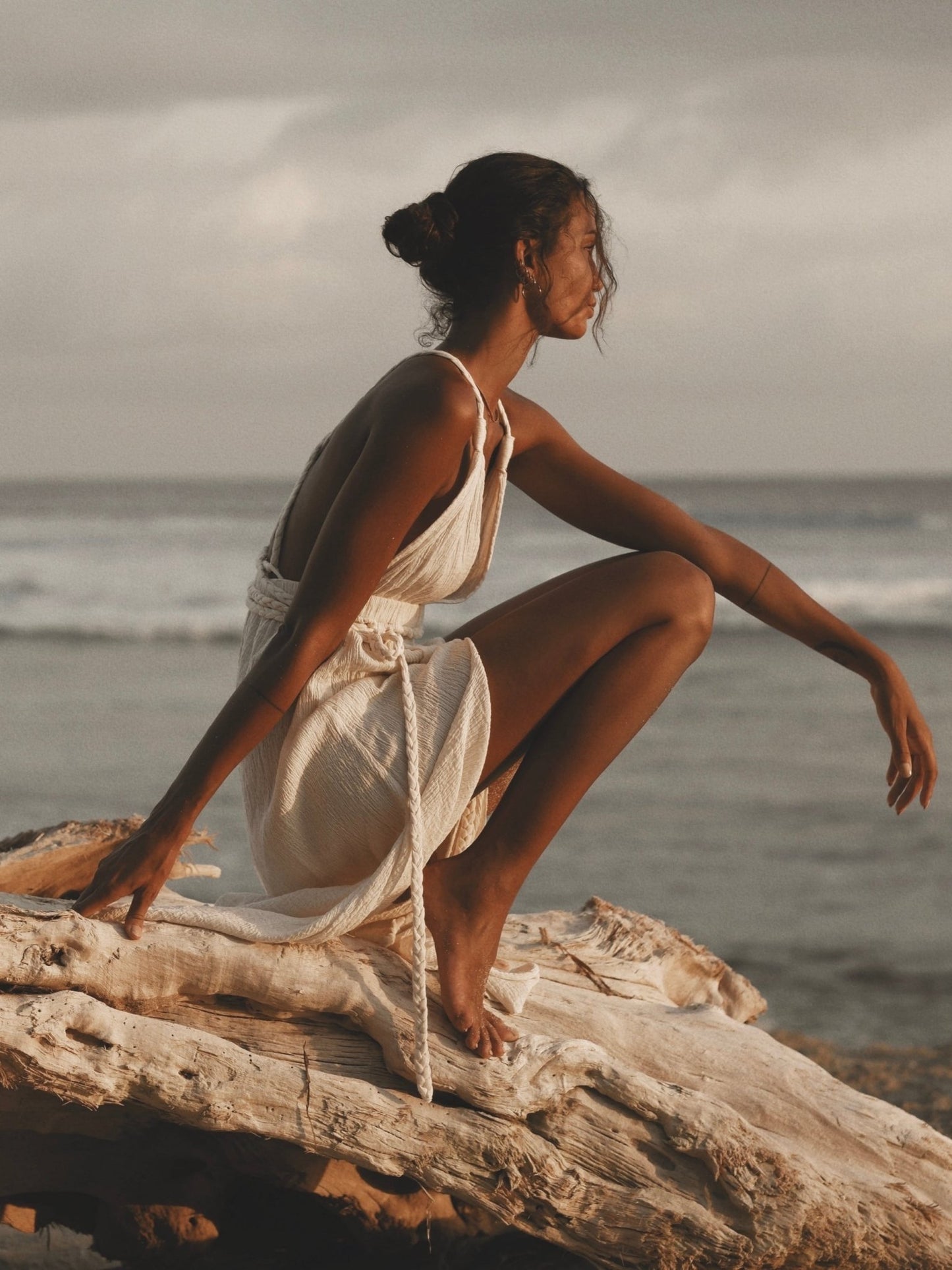 Muse Braided Straps Dress - Natural - Mack & Harvie