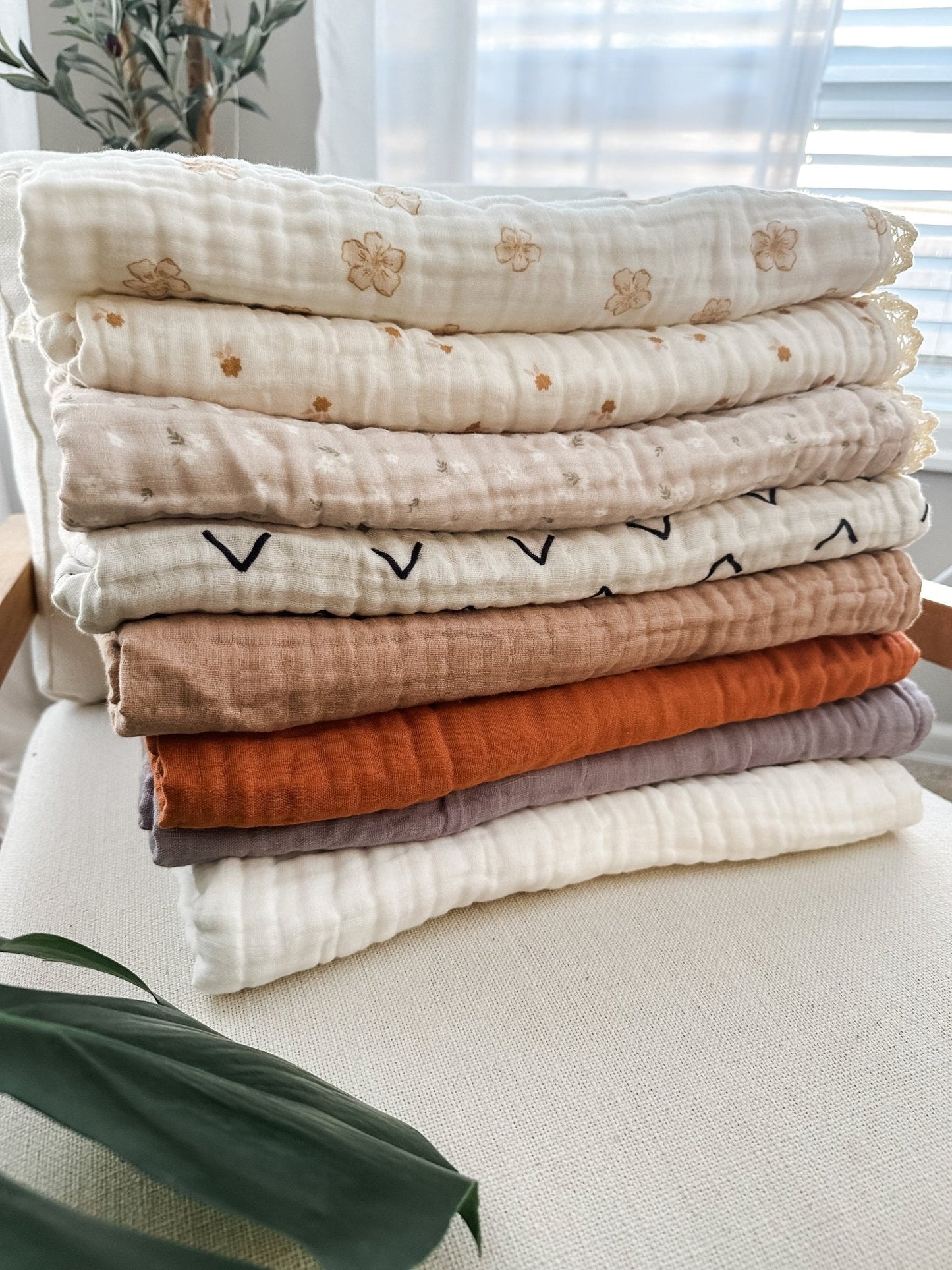 Muslin 6 - Layer Blanket - Dusty Violet - Mack & Harvie