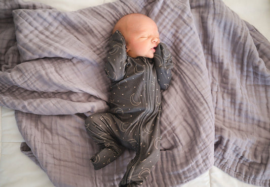 Muslin 6 - Layer Blanket - Dusty Violet - Mack & Harvie