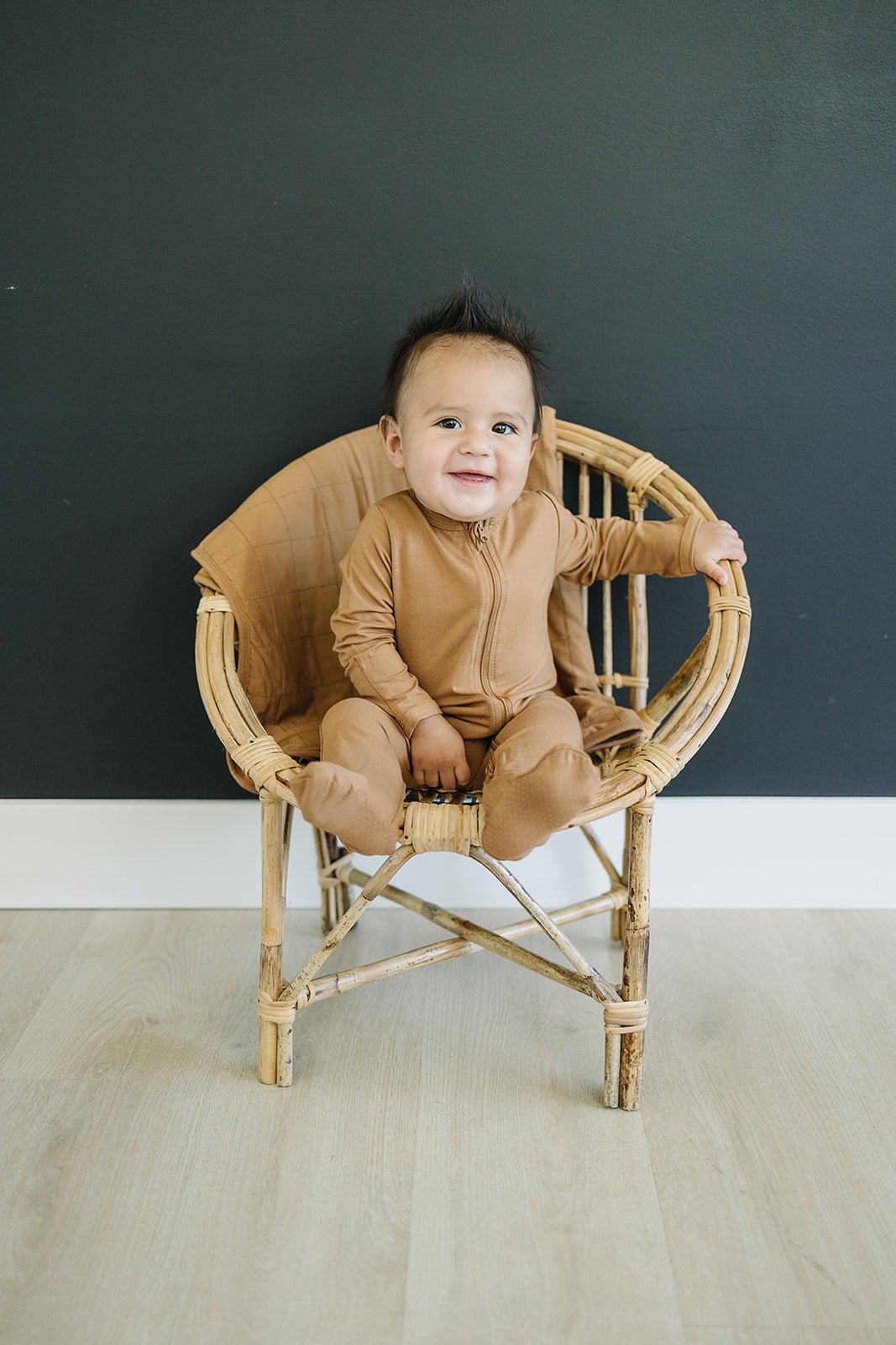 Mustard Bamboo Zipper - Mack & Harvie