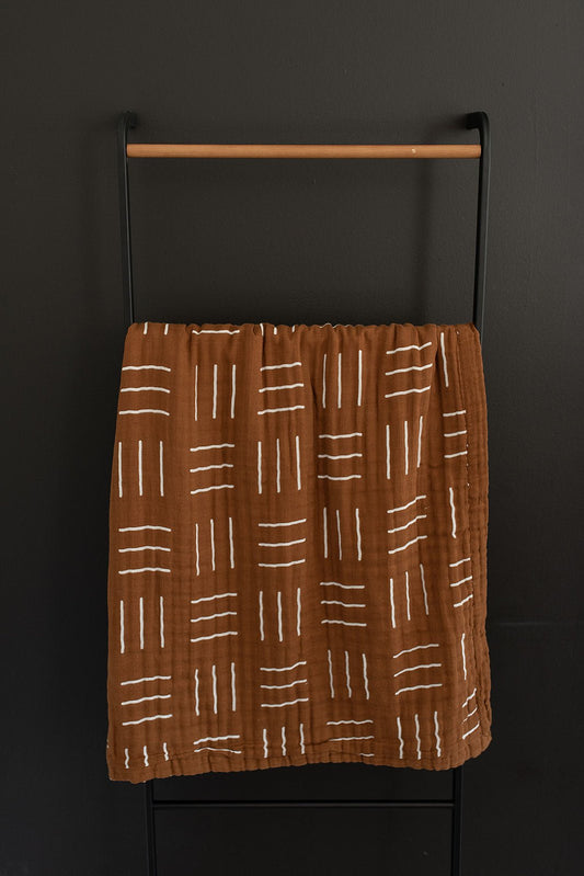 Mustard Mudcloth Muslin Quilt - Mack & Harvie