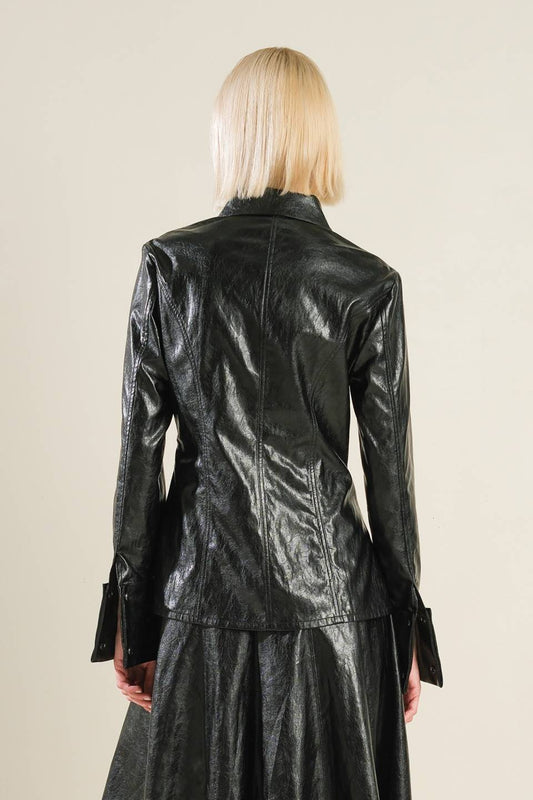 MY HEART TO YOU LEATHER TOP - Mack & Harvie