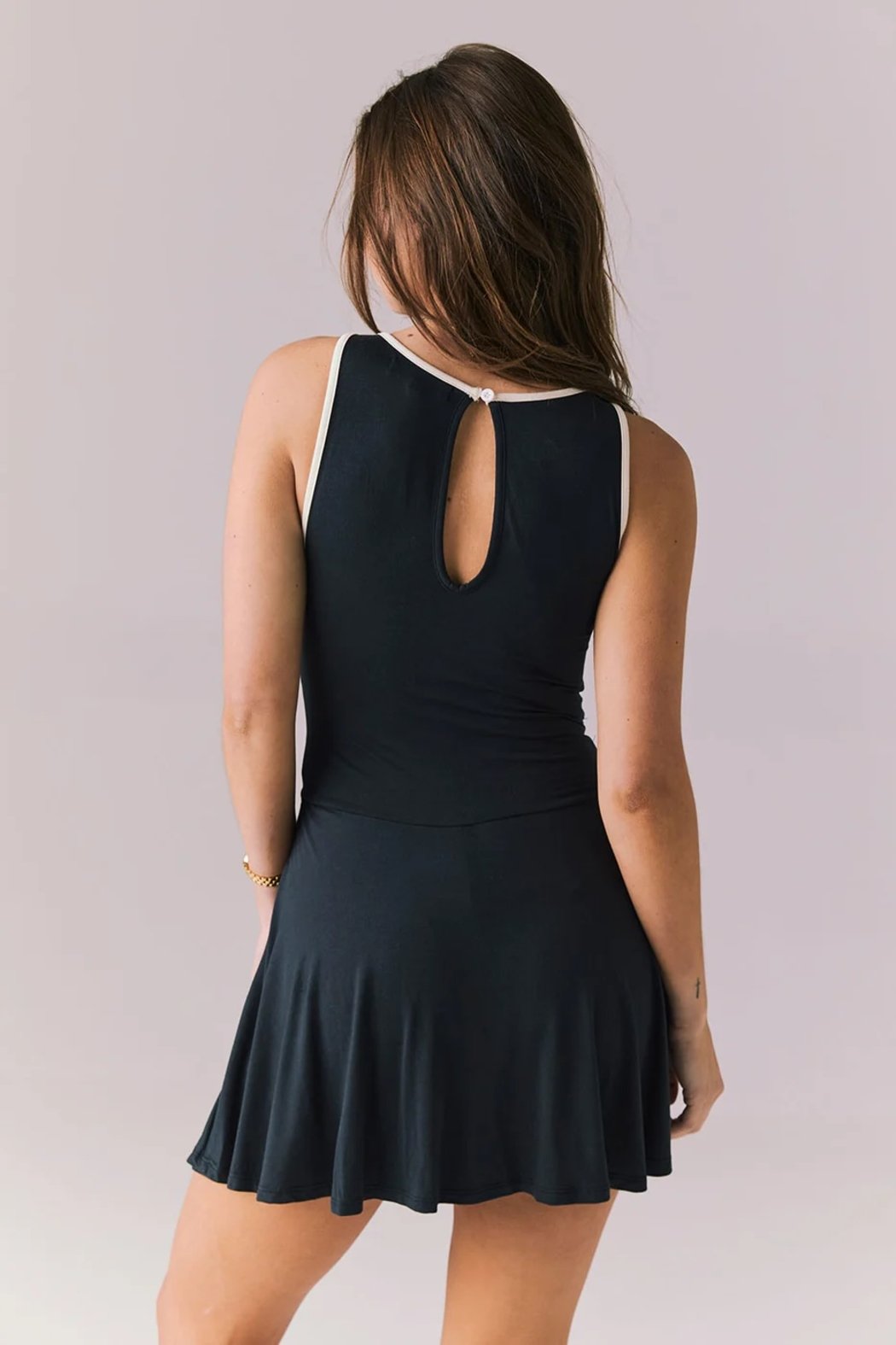 Myrina Licorice Mini Dress