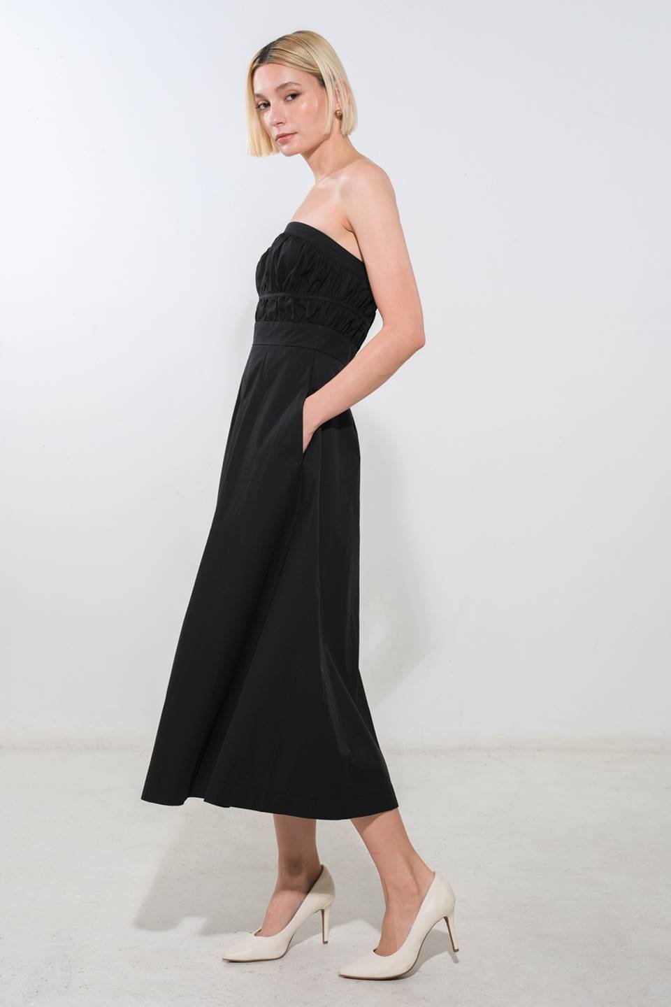 MYSTIC MUSE WOVEN MIDI DRESS - Mack & Harvie